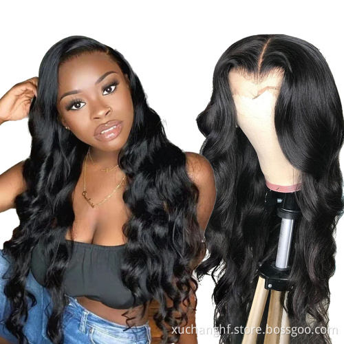Wholesale Cheap Hd Full Swiss Lace Front Wig Pre Plucked Raw Indian Virgin Human Hair Transparent 360 Lace Frontal Wig For Women